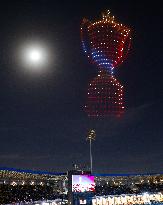 Sri Lanka Cricket Display Drone Show During The LPL Final Match In Colombo