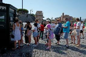 Extreme Heat Affects Daily Life In Italy