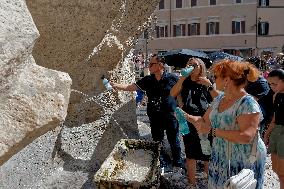 Extreme Heat Affects Daily Life In Italy