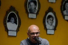 Catarino Hernández, Son Of Carmelo Cortés, Gives A Conference To Report On The Progress In The Search For His Father, Former Lea