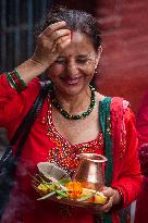 NEPAL-LALITPUR-SHRAWAN-PRAYERS