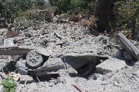 LEBANON-HOULA-ISRAELI AIRSTRIKES