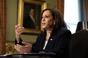 Kamala Harris Thrust Into Spotlight As Biden Bows Out