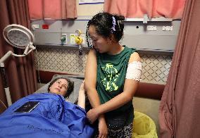 Injured Foreign Volunteers At Hospital - Nablus