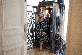 National Assembly President Yael Braun-Pivet meets with Senate President Gerard Larcher - Paris