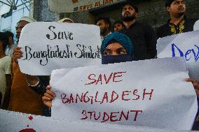 Indian Students Rally In Solidarity With Bangladeshi