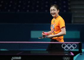 (PARIS2024)FRANCE-PARIS-TABLE TENNIS-TEAM CHINA-TRAINING