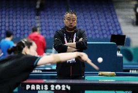 (PARIS2024)FRANCE-PARIS-TABLE TENNIS-TEAM CHINA-TRAINING