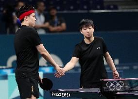 (PARIS2024)FRANCE-PARIS-TABLE TENNIS-TEAM CHINA-TRAINING