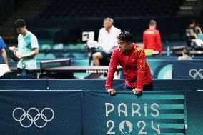 (PARIS2024)FRANCE-PARIS-TABLE TENNIS-TEAM CHINA-TRAINING