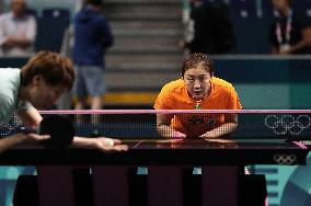 (PARIS2024)FRANCE-PARIS-TABLE TENNIS-TEAM CHINA-TRAINING