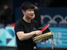 (PARIS2024)FRANCE-PARIS-TABLE TENNIS-TEAM CHINA-TRAINING