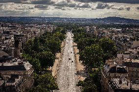 View From Arc De Triomphe Terrace