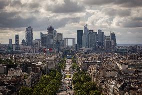 View From Arc De Triomphe Terrace