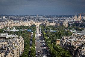 View From Arc De Triomphe Terrace