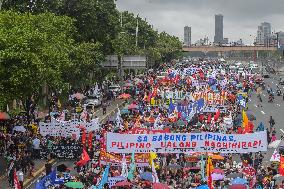 Demonstration During The SONA Of President Marcos Jr.