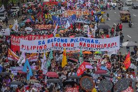 Demonstration During The SONA Of President Marcos Jr.