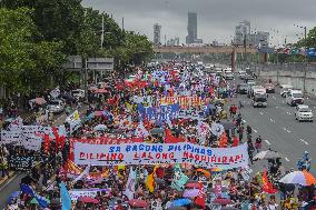 Demonstration During The SONA Of President Marcos Jr.