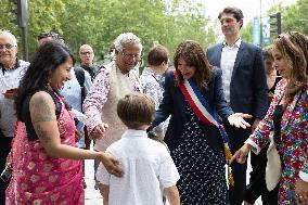 Inauguration of the Muhammad Yunus Place - Paris