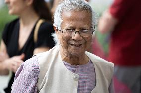 Inauguration of the Muhammad Yunus Place - Paris