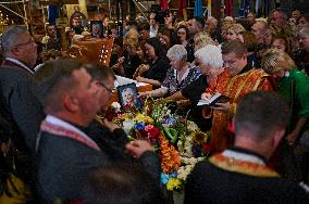 Memorial service for Iryna Farion in Lviv