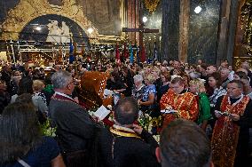 Memorial service for Iryna Farion in Lviv