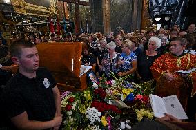 Memorial service for Iryna Farion in Lviv