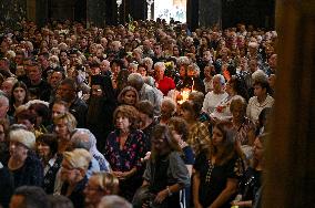 Memorial service for Iryna Farion in Lviv