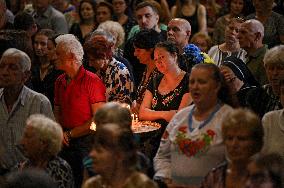 Memorial service for Iryna Farion in Lviv