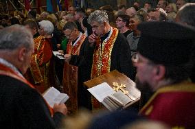 Memorial service for Iryna Farion in Lviv