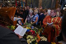 Memorial service for Iryna Farion in Lviv