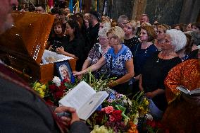 Memorial service for Iryna Farion in Lviv