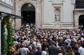 Memorial service for Iryna Farion in Lviv