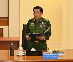FILE-MYANMAR-NAY PYI TAW-ACTING PRESIDENT-DUTIES-TRANSFERRING