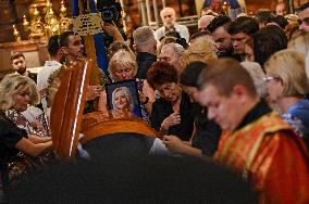 Memorial service for Iryna Farion in Lviv