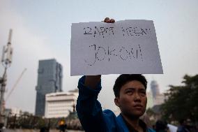 Students Demonstration Commemorating 10 Years Jokowi's Government