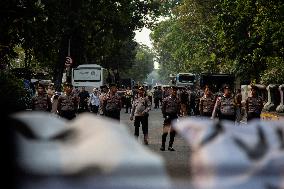 Students Demonstration Commemorating 10 Years Jokowi's Government