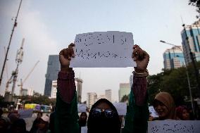 Students Demonstration Commemorating 10 Years Jokowi's Government