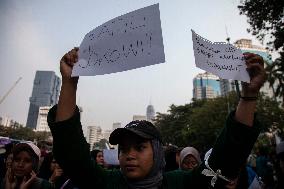 Students Demonstration Commemorating 10 Years Jokowi's Government