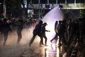 Students Demonstration Commemorating 10 Years Jokowi's Government