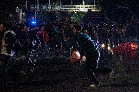 Students Demonstration Commemorating 10 Years Jokowi's Government