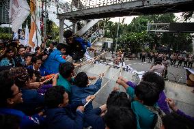 Students Demonstration Commemorating 10 Years Jokowi's Government