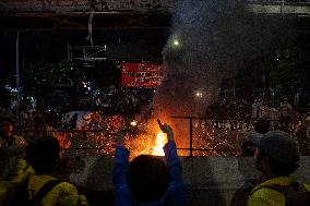 Students Demonstration Commemorating 10 Years Jokowi's Government