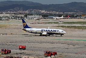 Daily life at Barcelona airport