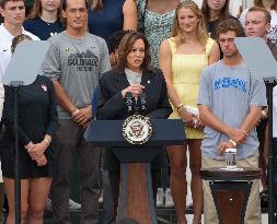 Vice President Kamala Harris Welcomes NCAA Champions To The White House