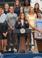 Vice President Kamala Harris Welcomes NCAA Champions To The White House