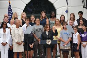 Vice President Kamala Harris Welcomes NCAA Champions To The White House