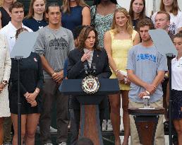 Vice President Kamala Harris Welcomes NCAA Champions To The White House