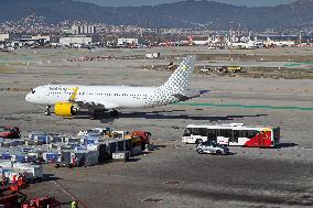 Daily life at Barcelona airport