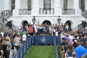 DC: VP. Kamala Harris hold a National Collegiate Athletic Championship celebration